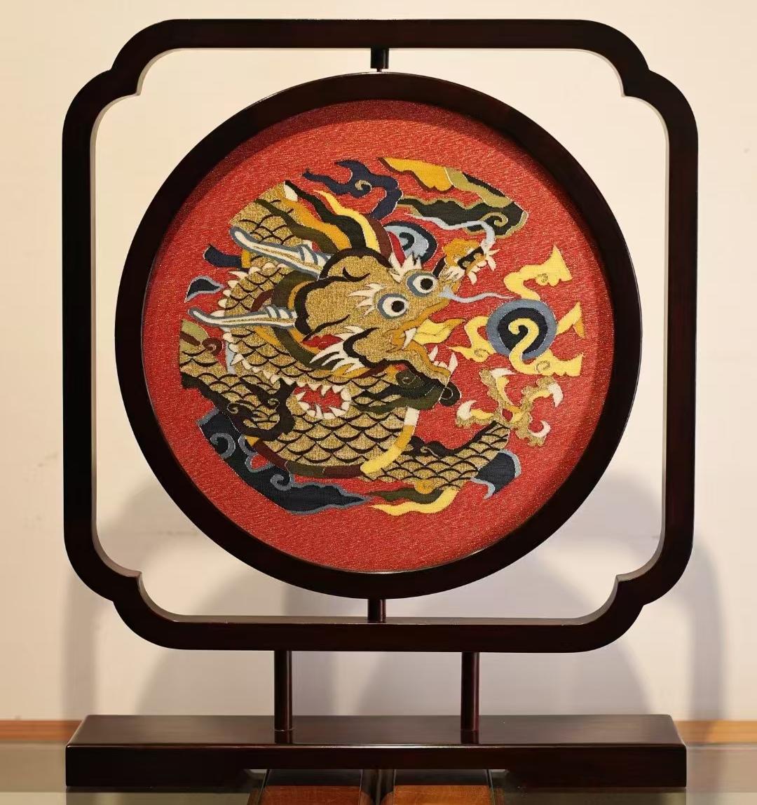 Chinese Silk Tapestry KESI -- Dragon