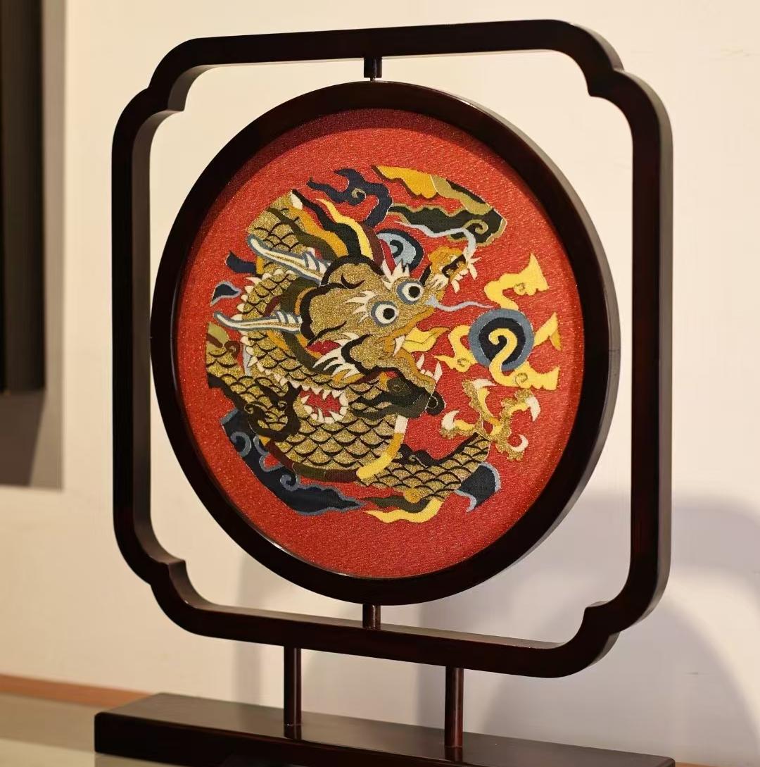 Chinese Silk Tapestry KESI -- Dragon